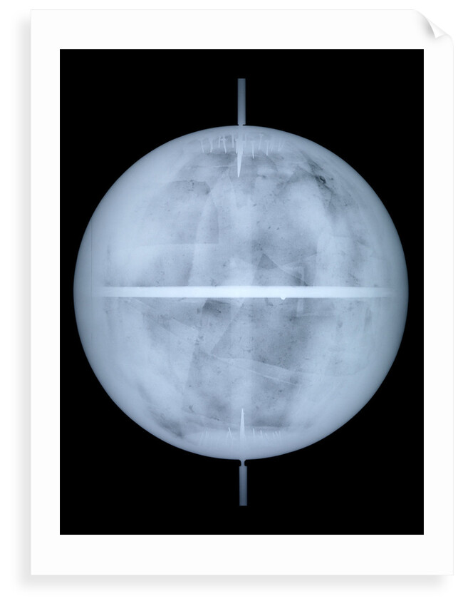 Globe x-ray by Georg Christoph Eimmart