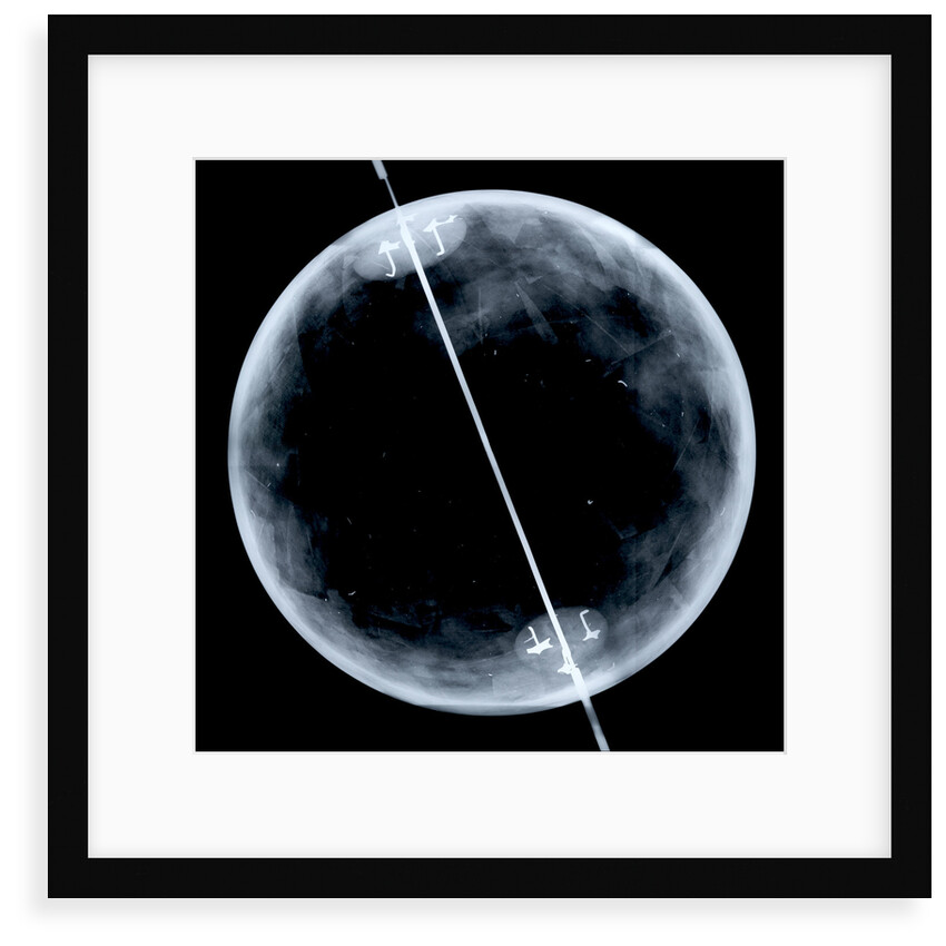 Globe x-ray by Gerard Mercator