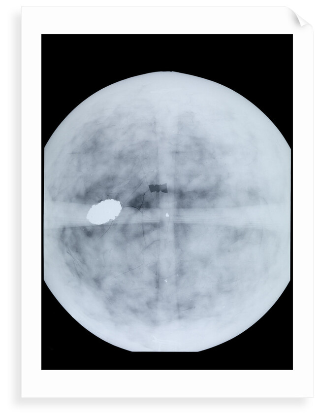 Globe x-ray by Jodocus Hondius