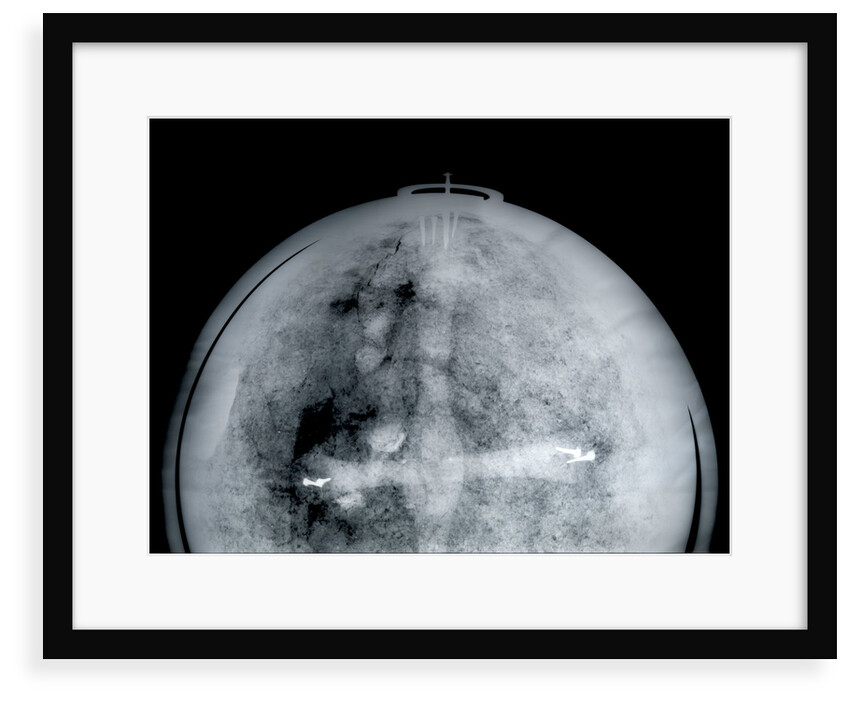 Globe x-ray by Jacob Aertsz Colom