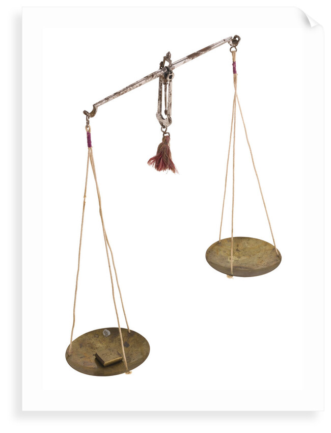 Scales, part of a medicine chest by unknown