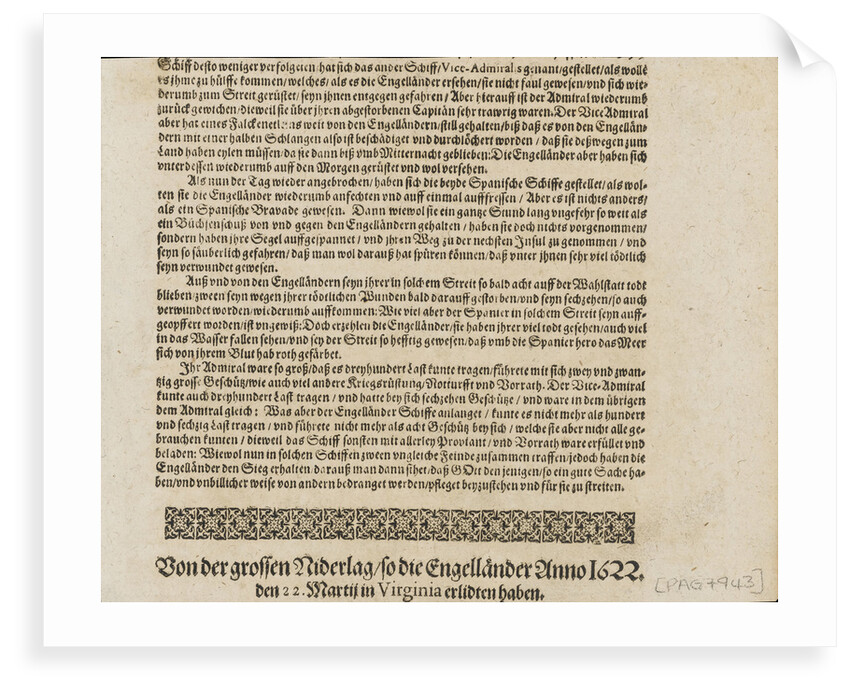 Virginia. Indians slaughtering the English near Jamestown by Gottfried