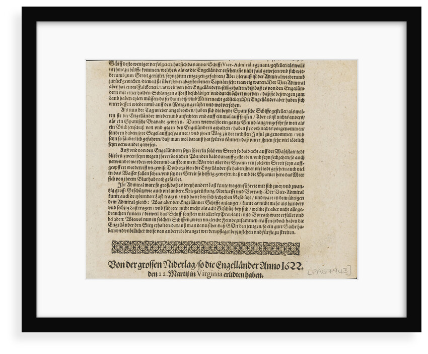 Virginia. Indians slaughtering the English near Jamestown by Gottfried