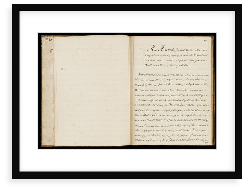 Report on the slave trade by unknown