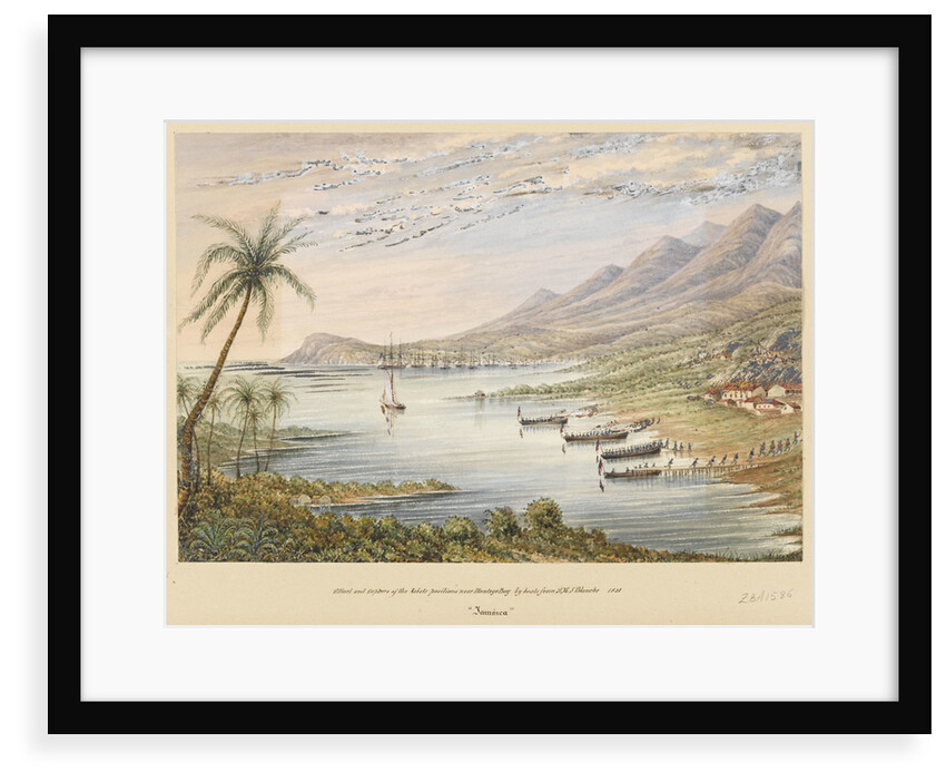 Attack and capture of the rebels positions near Montego Bay by boats from HMS 'Blanche' 1831 by James Fuller Boxer