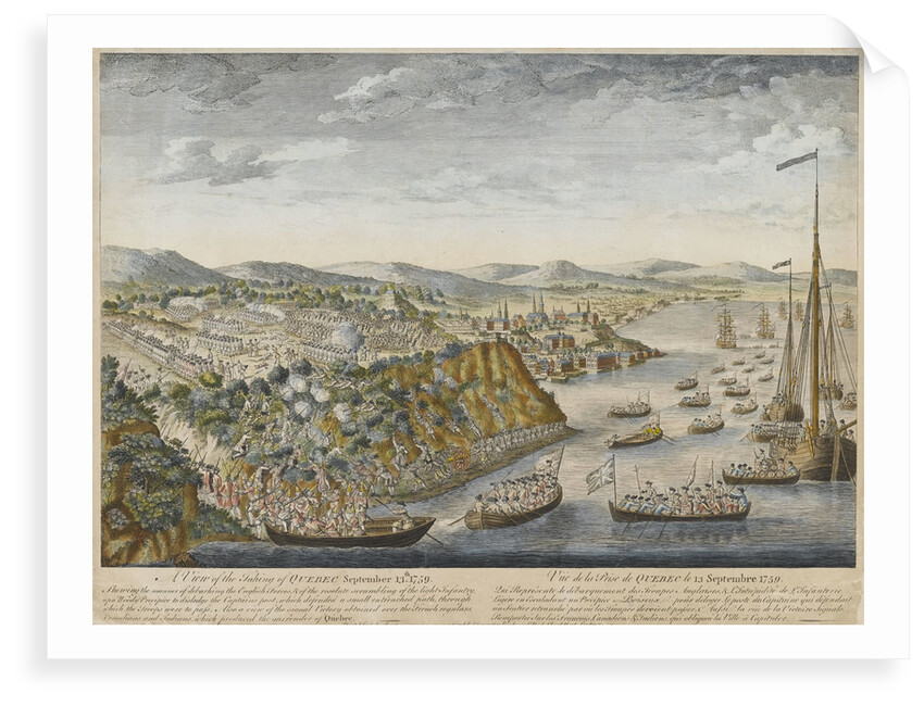 A view of the taking of Quebec 13 September 1759 by unknown