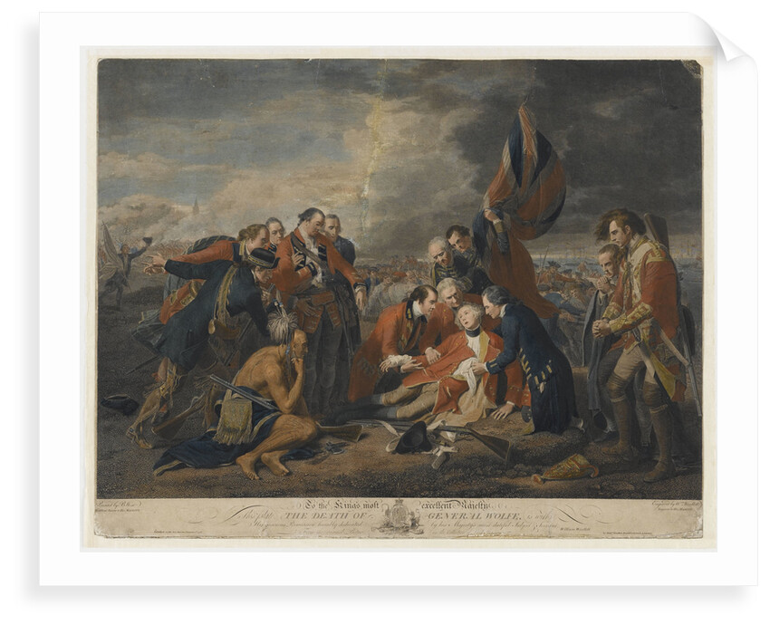 The death of General James Wolfe, 1759 by Benjamin West