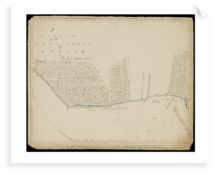 Sketch of the west coast of Africa by George Giles