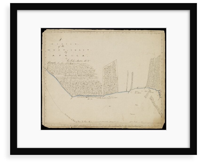 Sketch of the west coast of Africa by George Giles