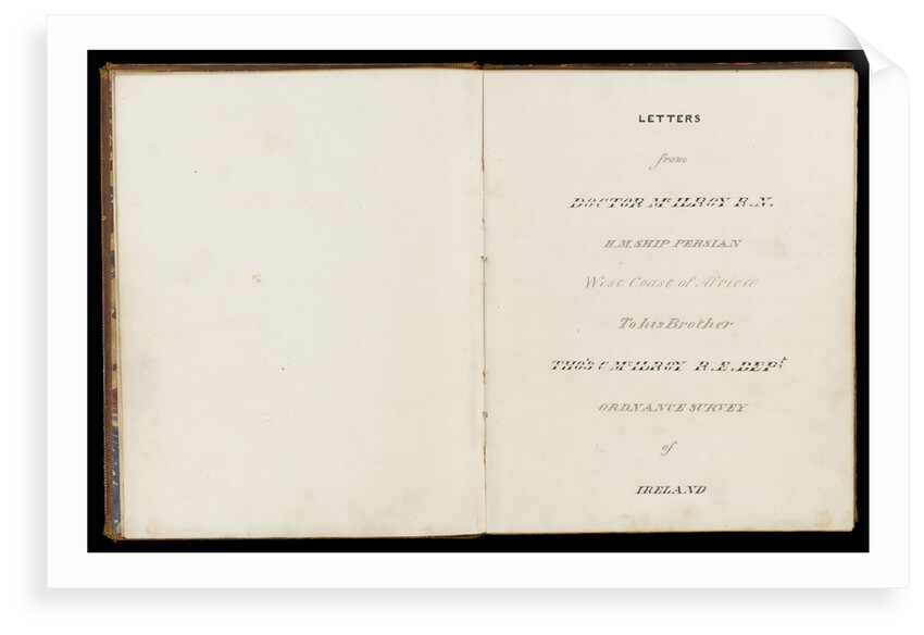 Journal of Dr McIlroy, RN, 1842 by unknown