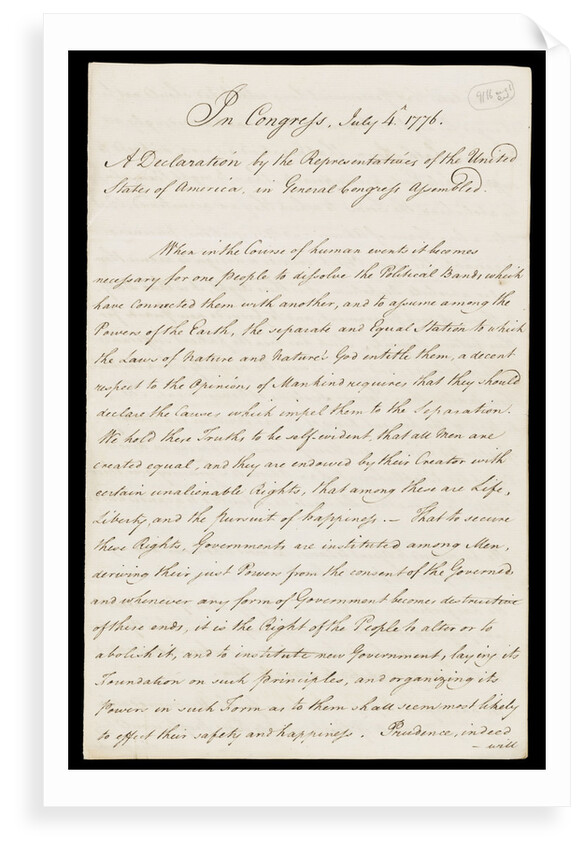 Letter from the Sandwich Papers by unknown