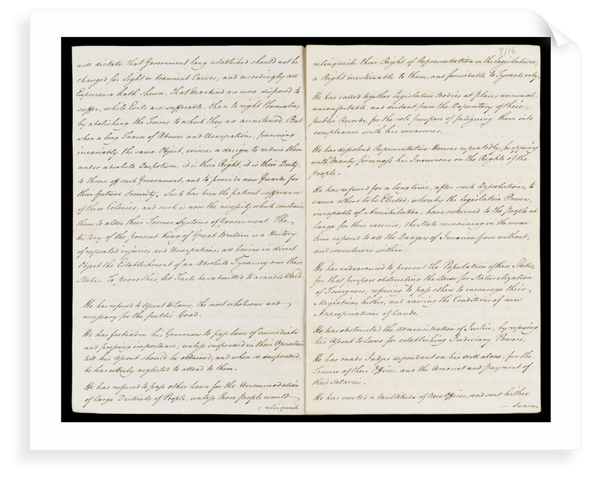 Letter from the Sandwich Papers by unknown