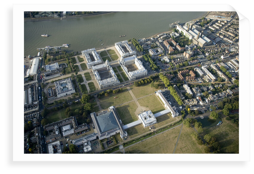 Aerial view of National Maritime Museum and Queen's House, Greenwich by National Maritime Museum
