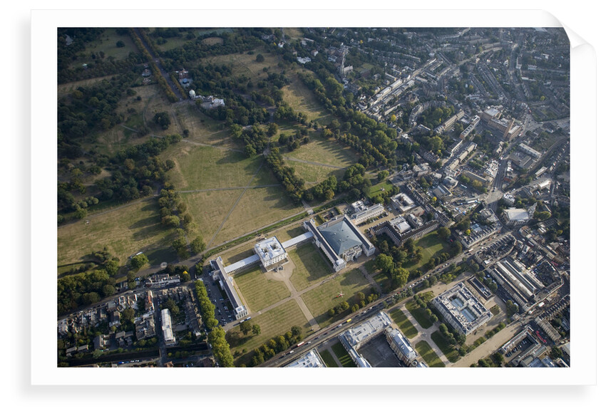 Aerial view of National Maritime Museum and Queen's House, Greenwich by National Maritime Museum