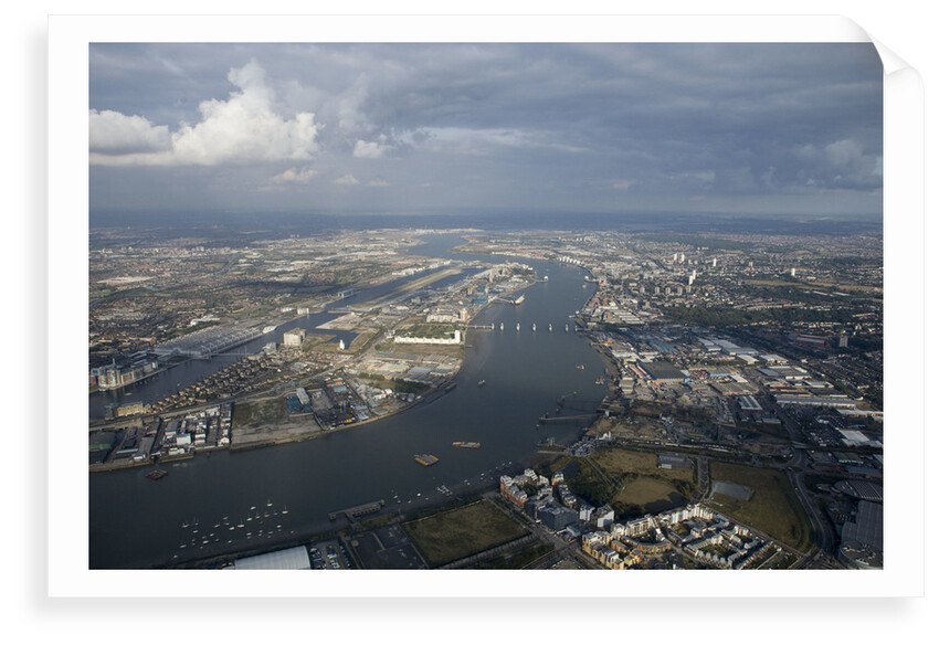 Aerial view of National Maritime Museum, Greenwich and river Thames by National Maritime Museum