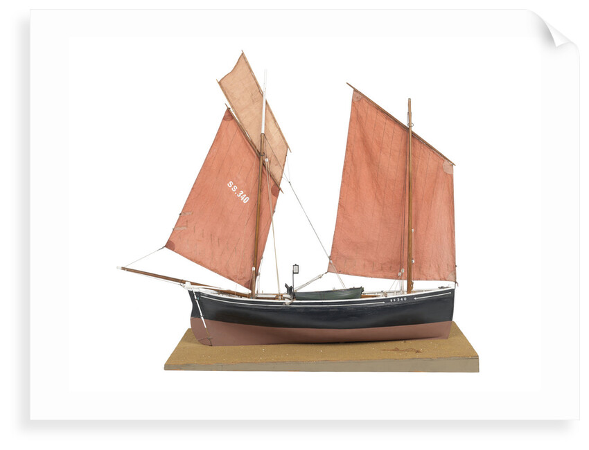 A full hull model of the mackerel driver 'Ebenezer' (1867) by Max T. Davey