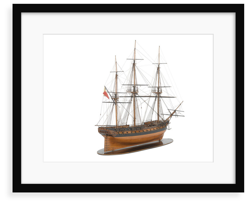 Model of a warship (1800); French; Frigate; 44-46 guns by unknown