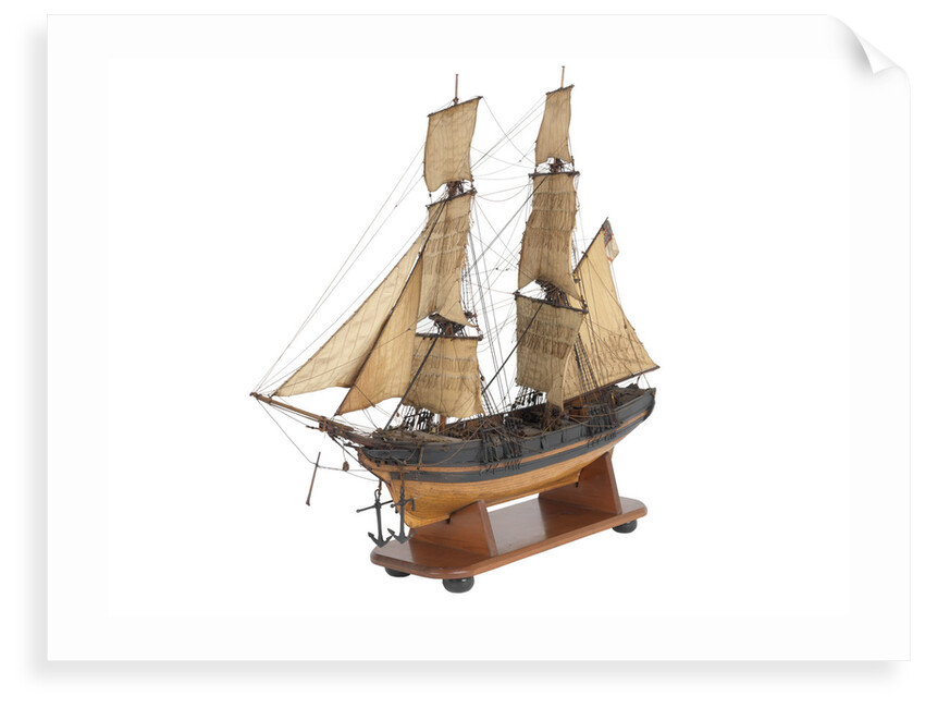 Brig fighting vessel, 14 guns by unknown
