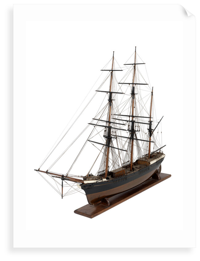 Sailing merchant barque (1880) by unknown