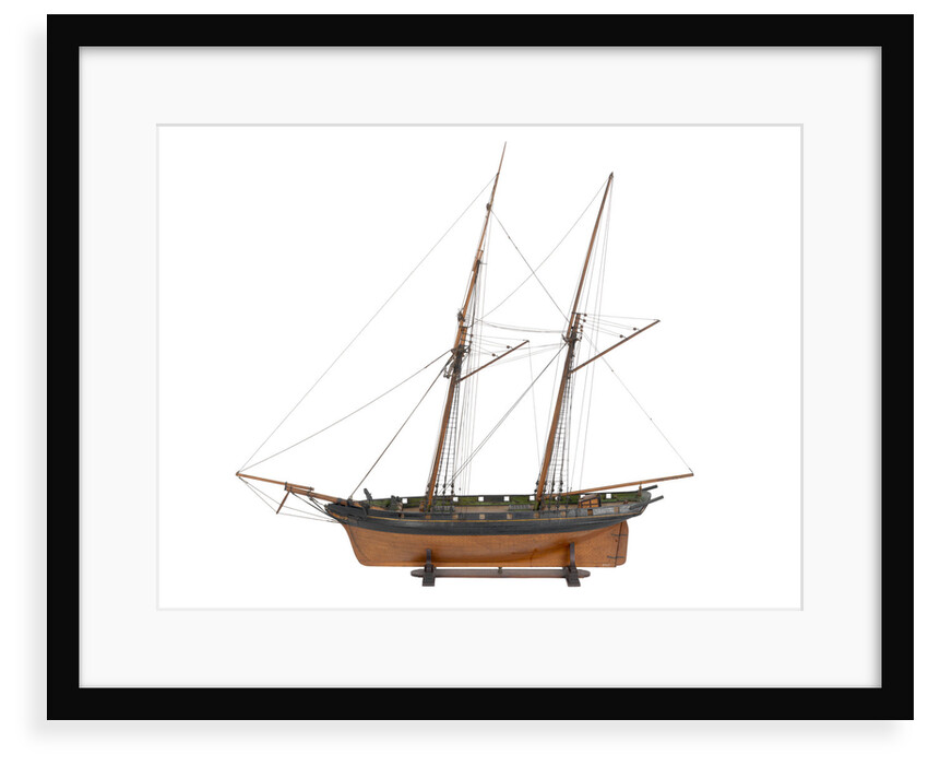 Armed schooner 'Globe' 1840 by unknown