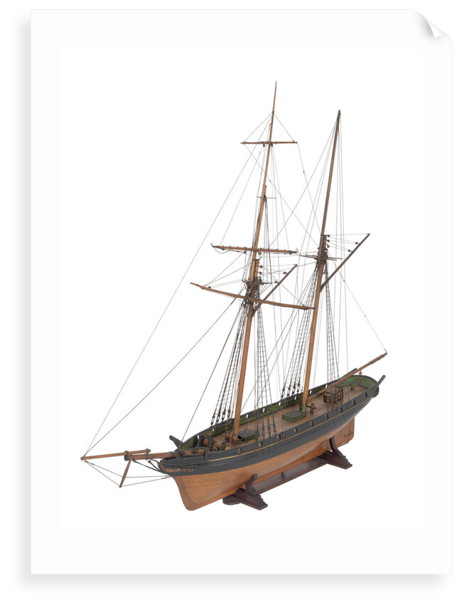 Armed schooner 'Globe' 1840 by unknown