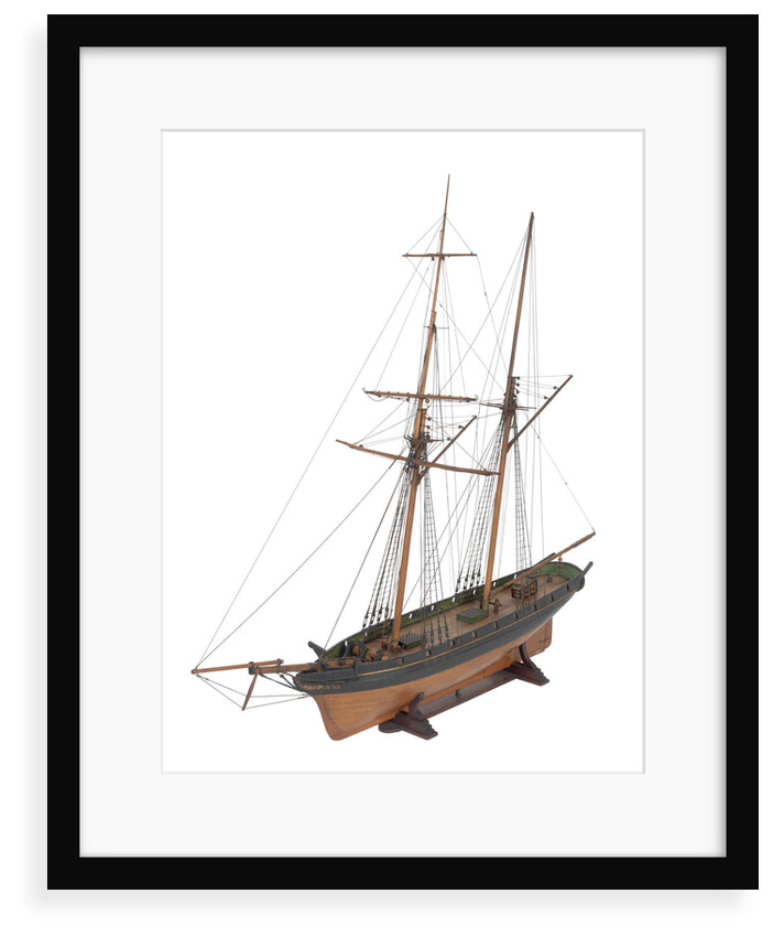Armed schooner 'Globe' 1840 by unknown