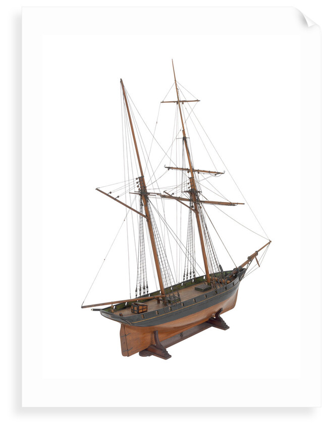 Armed schooner 'Globe' 1840 by unknown