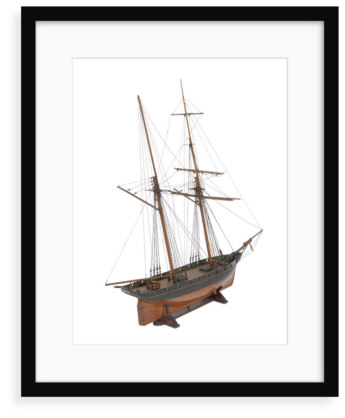 Armed schooner 'Globe' 1840 by unknown