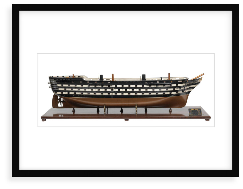 120-gun ship of the line HMS 'Howe' (1860) by unknown
