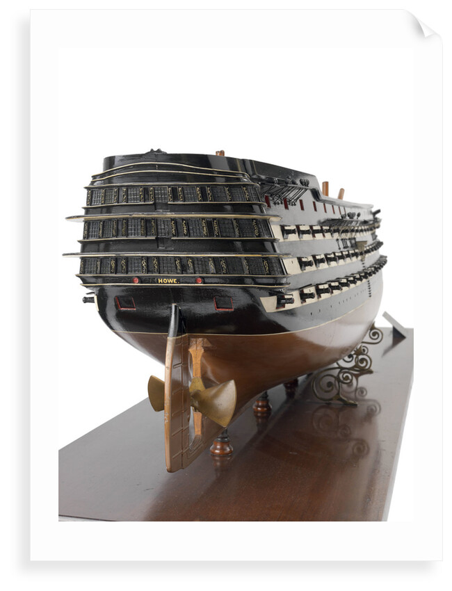 120-gun ship of the line HMS 'Howe' (1860) by unknown