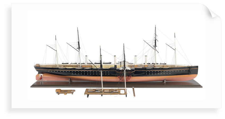 Painted model of 'Great Eastern' (1858) by unknown