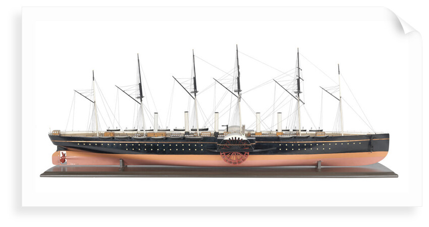 Painted model of 'Great Eastern' (1858) by unknown