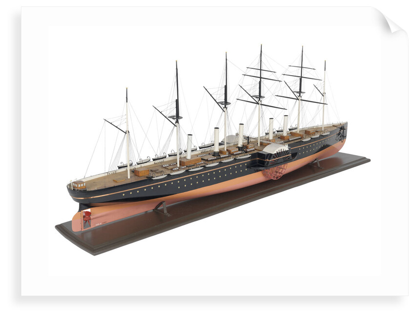 Painted model of 'Great Eastern' (1858) by unknown