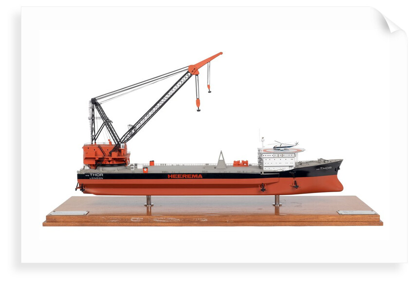 Thor (1974); Service vessel; Derrick barge by Robert Seaton Association Limited