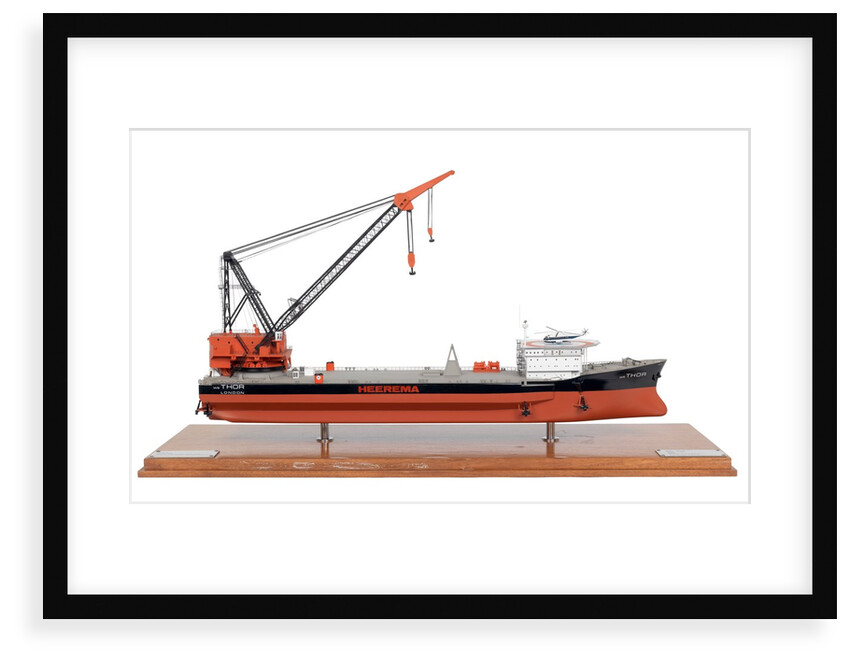Thor (1974); Service vessel; Derrick barge by Robert Seaton Association Limited