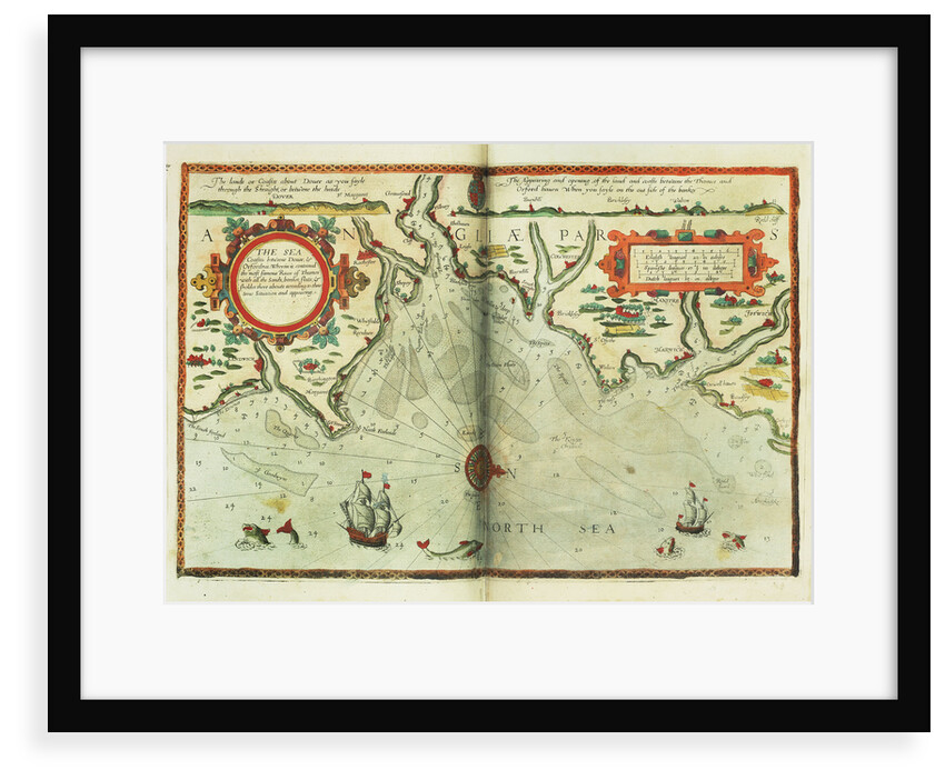 Chart of Prusya with all the havens and rivers from Memel to Heel by Lucas Janz Waghenaer
