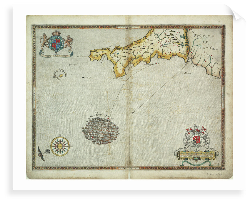 The Spanish and English fleets near Plymouth on 30 - 31 July, 1588 by Robert Adams