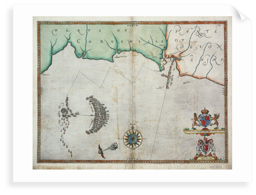 The English engage the Spanish fleet near Plymouth on 31 July, 1588 by Robert Adams