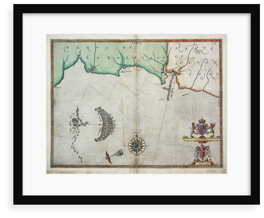 The English engage the Spanish fleet near Plymouth on 31 July, 1588 by Robert Adams