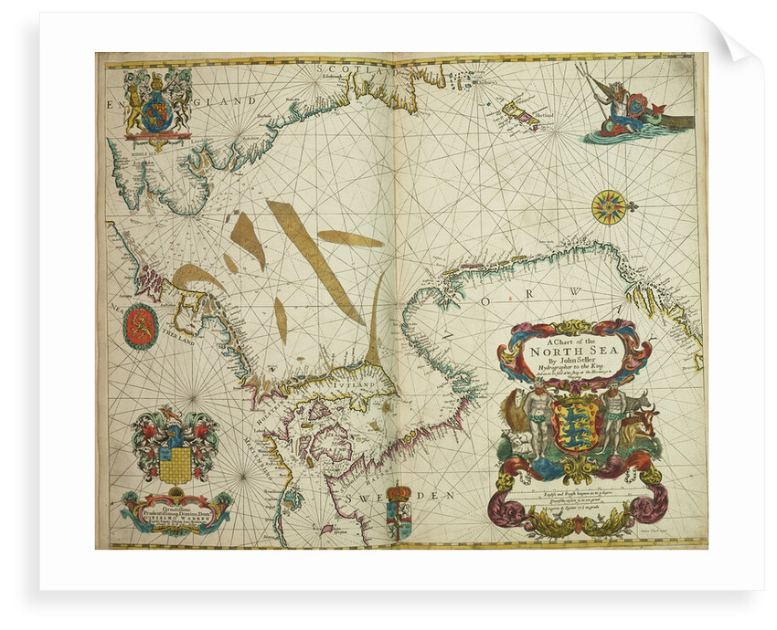 A chart of the North Sea by John Seller
