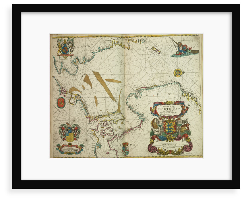 A chart of the North Sea by John Seller