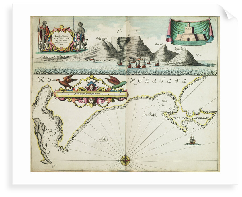 A chart of Guinea describing the sea coast from Cape de Verde to Cape Bona Esperanca by John Seller