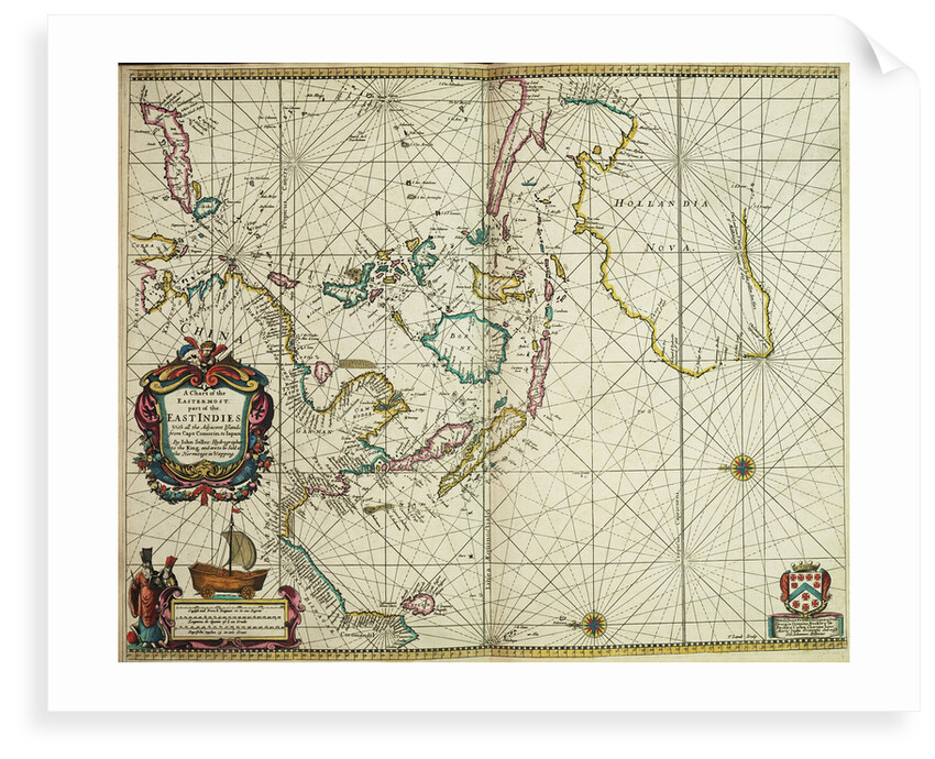 A chart of the easternmost part of the East Indies with all the adjacent islands from Cape Comorin to Japan by John Seller