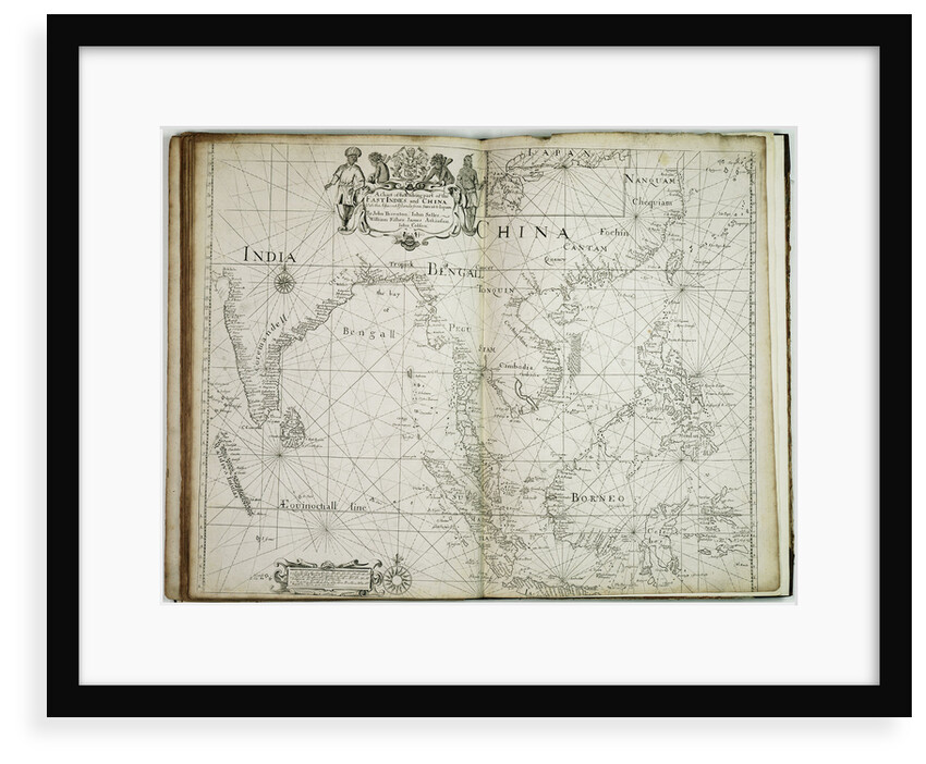A chart of the trading part of the East Indies and China, with the adjacent islands, from Surrat to Japan by John Seller