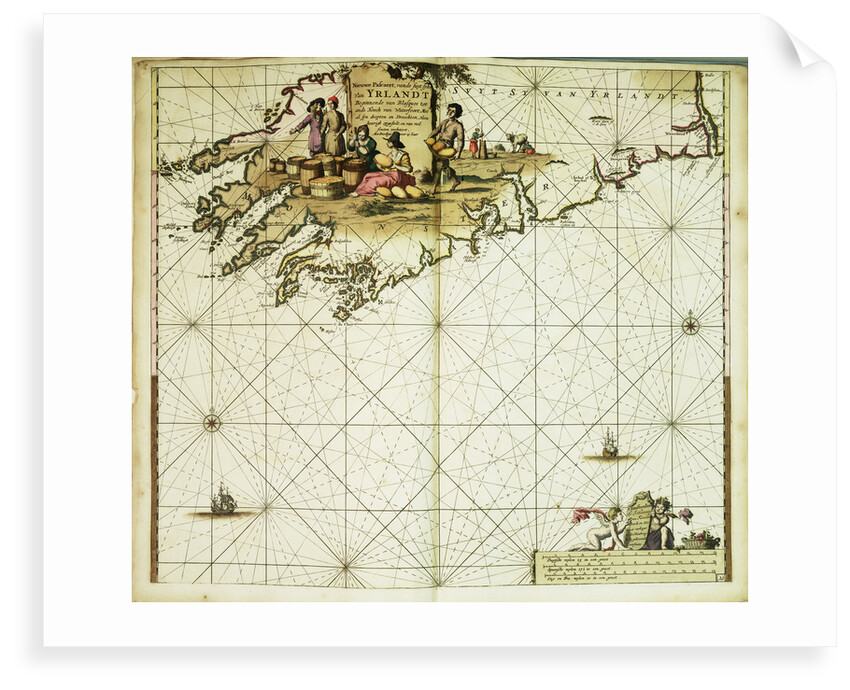 A chart bound in van Keulen's 'Great and Newly Enlarged Sea Atlas' or Waterworld by Johannes Van Keulen