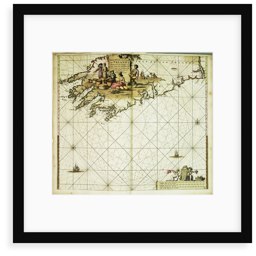A chart bound in van Keulen's 'Great and Newly Enlarged Sea Atlas' or Waterworld by Johannes Van Keulen