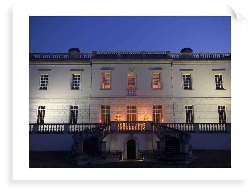 Night-time view of Queen's House, Greenwich by National Maritime Museum