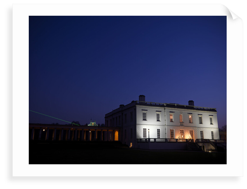 Night-time view of Queen's House, Greenwich by National Maritime Museum