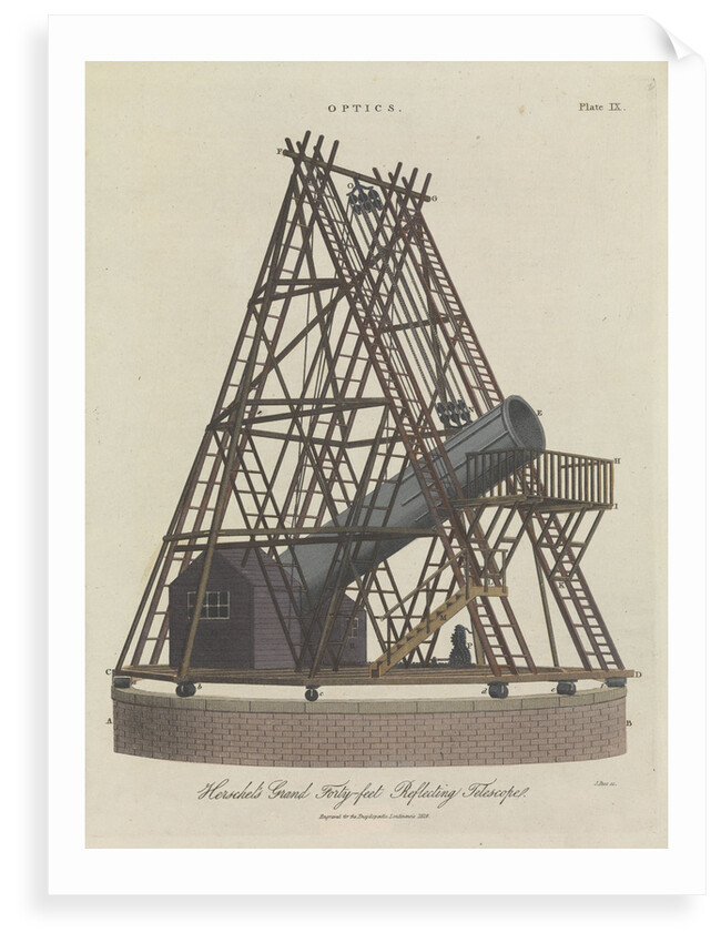 Herschel's Grand Forty feet Reflecting Telescopes by J. Pass