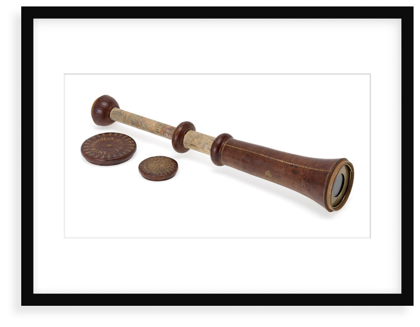 Galilean telescope, 1661, one of the oldest dated telescopes in Britain by Jacob Cunigham